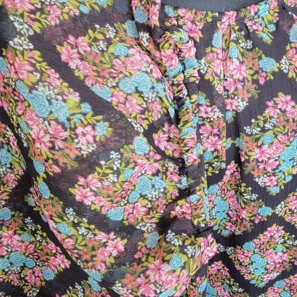 LC Lauren Conrad Plus Size Three Quarter Sleeve Flowy Top 4x - Picture 6 of 8